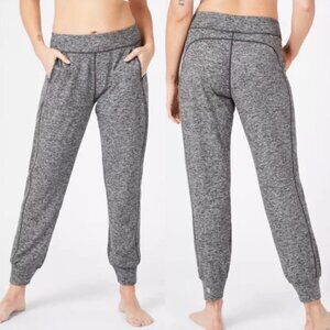 Sweaty Betty Gary Yoga Marl Grey Trouser Lightweight Relaxed XS Jogger Pants